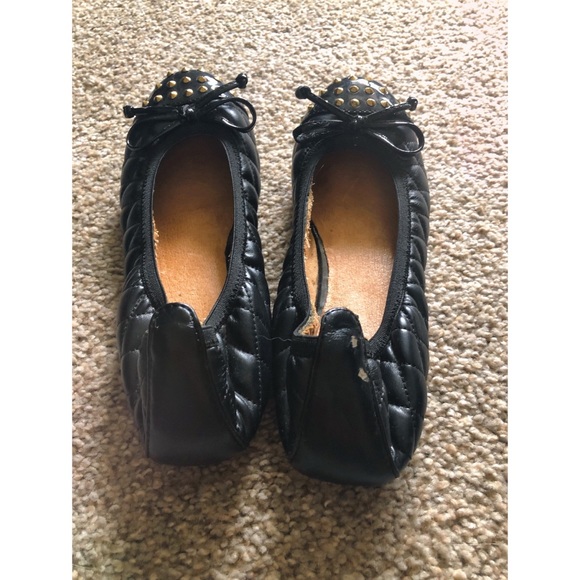 Also Black Studded Ballet Flats Size 6 - Picture 5 of 5